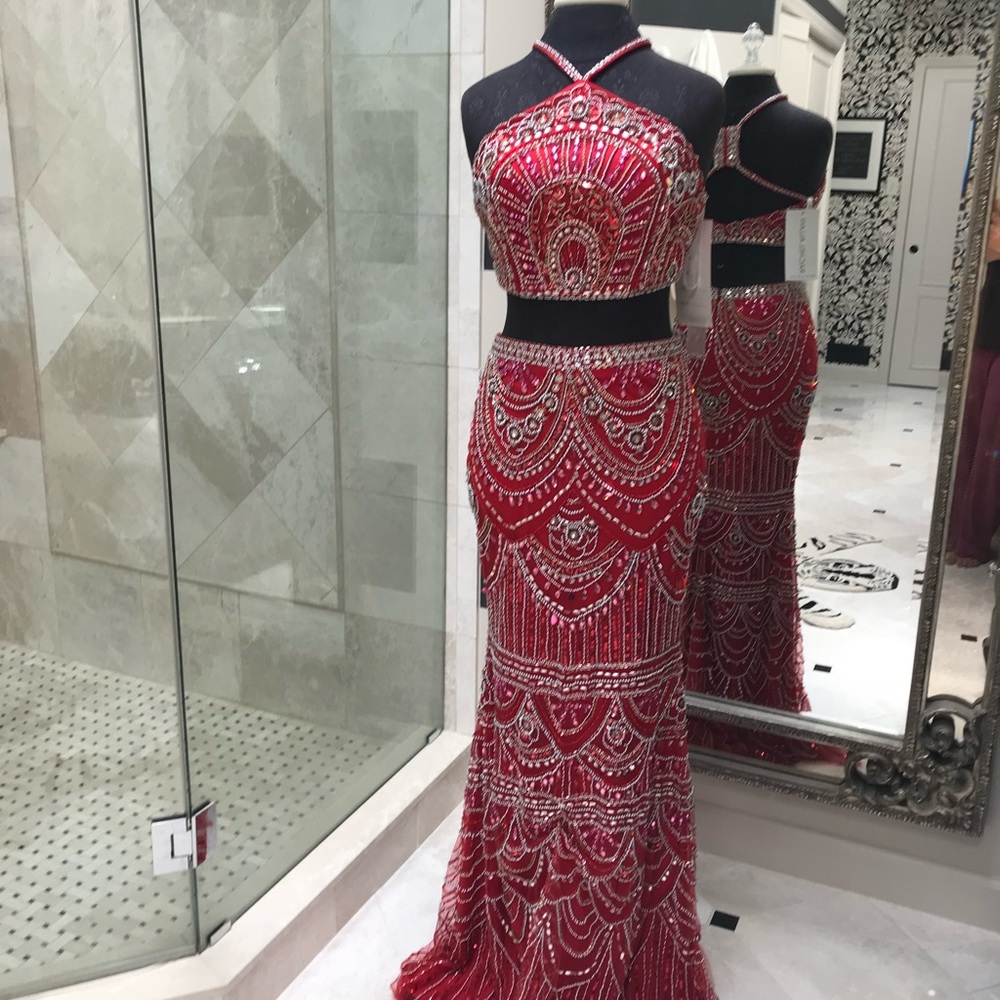 Rachel Allan style 7509 2pc prom dress